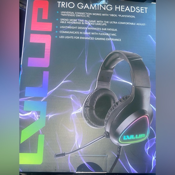 LVLUP Trio Gaming Headset , Wired Universal 3.5 mm Connection, Multiplatform - Picture 2 of 4